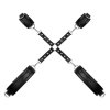 Bedroom Fantasies - Bondage Cross
Wrist and Leg Cuffs Black